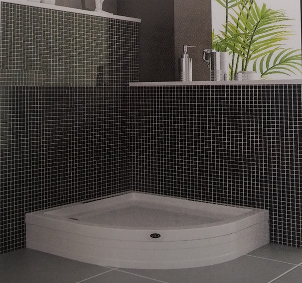 100X100 OVAL DUŞ TEKNESİ H:17 | Banyo Dükkanım