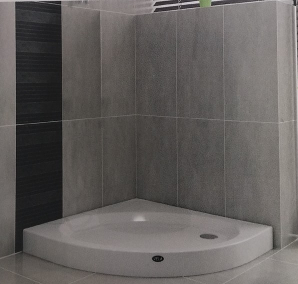 100X100 OVAL MONOBLOK DUŞ TEKNESİ H:11 | Banyo Dükkanım