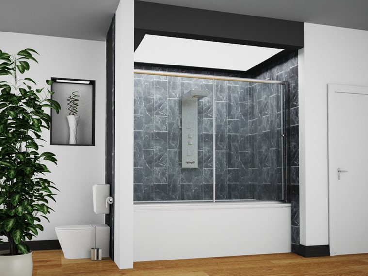 110 cm öncephe 5mm temper kabin | Banyo Dükkanım