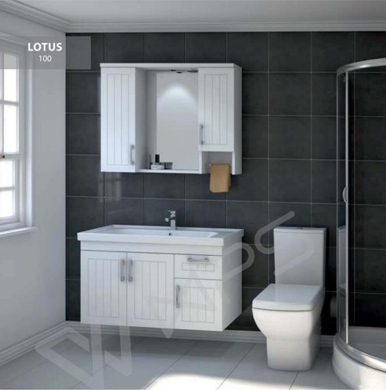 Lotus 100 cm Banyo Dolabı | Banyo Dükkanım