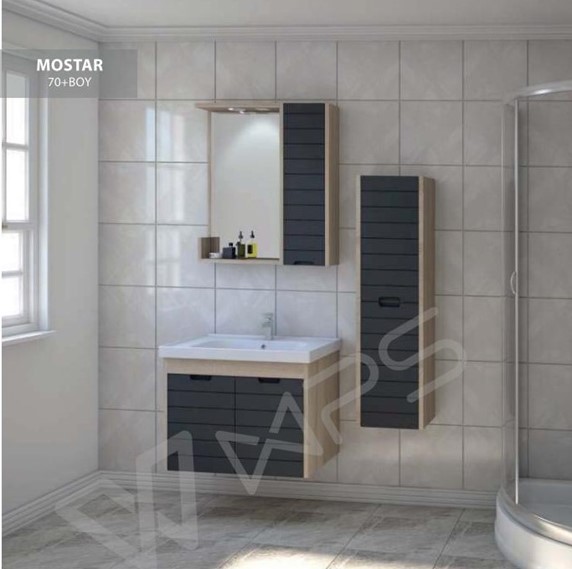 Mostar 70 cm Banyo Dolabı | Banyo Dükkanım