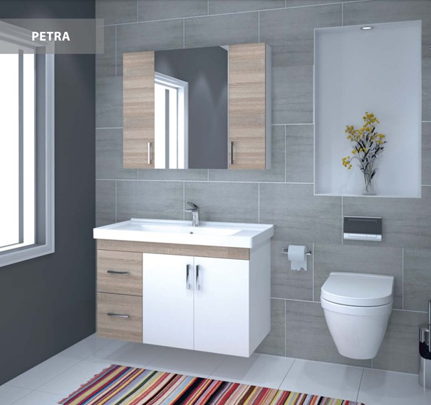 Petra 100cm Banyo Dolabı | Banyo Dükkanım