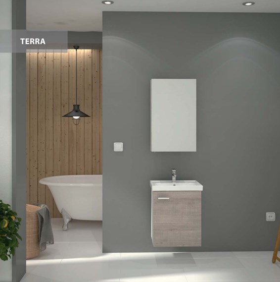 Terra 50cm Banyo Dolabı | Banyo Dükkanım